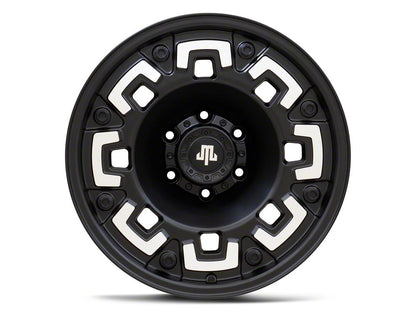 Mammoth Boss Satin Black Machined 6-Lug Wheel; 17x9; -6mm Offset (04-08 F-150)