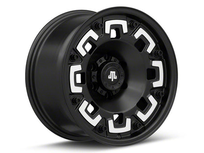 Mammoth Boss Satin Black Machined 6-Lug Wheel; 17x9; -6mm Offset (04-08 F-150)