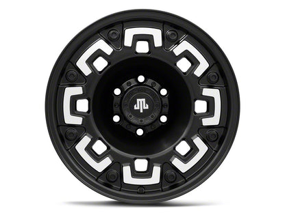 Mammoth Boss Satin Black Machined 6-Lug Wheel; 17x9; -6mm Offset (09-14 F-150)