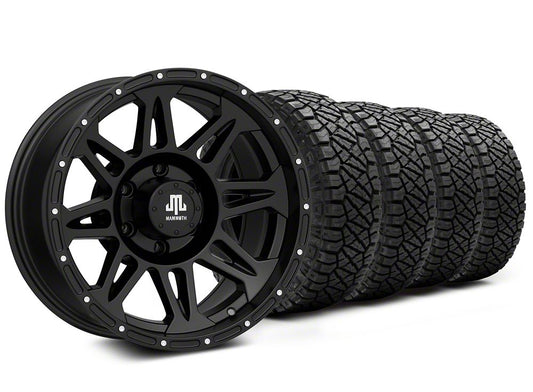 18x9 Mammoth Split 8 & 33in NITTO All-Terrain Ridge Grappler A/T Tire Package (15-20 F-150)