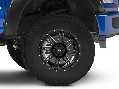 18x9 Mammoth Split 8 & 33in NITTO All-Terrain Ridge Grappler A/T Tire Package (15-20 F-150)