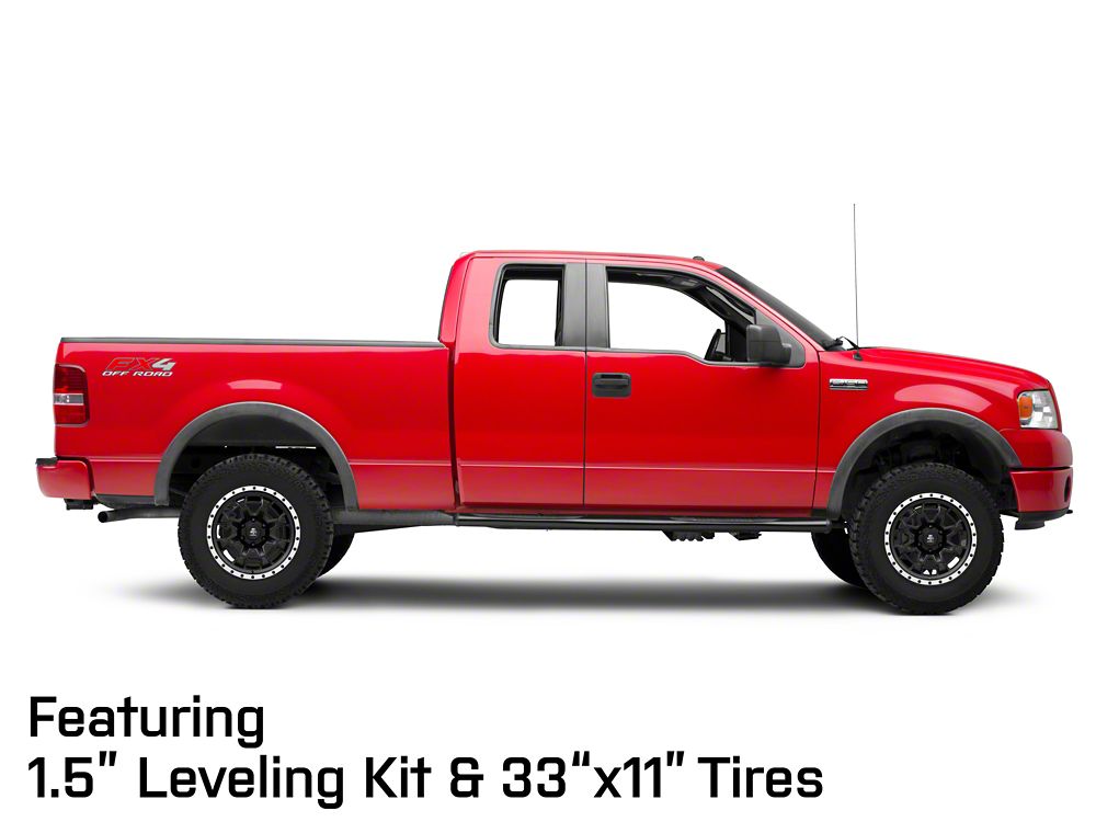 Mammoth Split 16 Beadlock Satin Black with Polished Lip 6-Lug Wheel; 18x9; -6mm Offset (04-08 F-150)