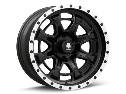Mammoth Split 16 Beadlock Satin Black with Polished Lip 6-Lug Wheel; 18x9; -6mm Offset (09-14 F-150)