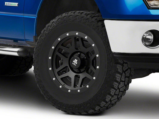 Mammoth Split 6 Beadlock Matte Black 6-Lug Wheel; 17x9; -6mm Offset (09-14 F-150)