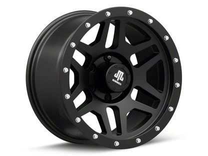 Mammoth Split 6 Beadlock Matte Black 6-Lug Wheel; 17x9; -6mm Offset (21-25 F-150)