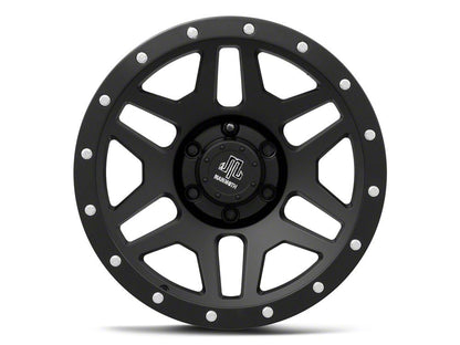 Mammoth Split 6 Beadlock Matte Black 6-Lug Wheel; 17x9; -6mm Offset (21-25 F-150)