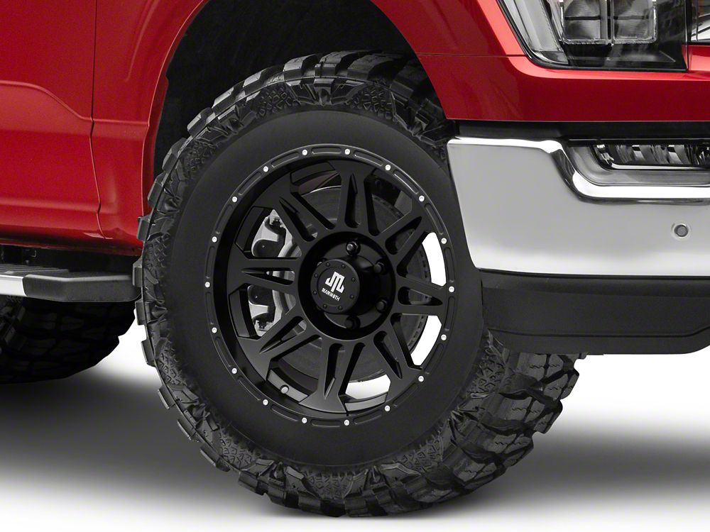 Mammoth Rims Mammoth Split 8 Beadlock Matte Black 6-Lug Wheel; 18x9; -6mm Offset (2 ...