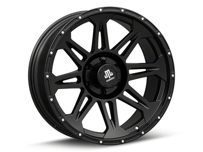 Mammoth Split 8 Beadlock Matte Black 6-Lug Wheel; 20x9; -6mm Offset (15-20 F-150)