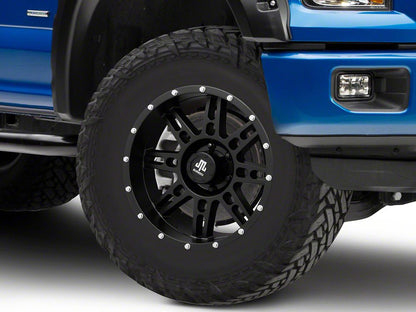 Mammoth Vader Beadlock Matte Black 6-Lug Wheel; 18x9; -6mm Offset (15-20 F-150)