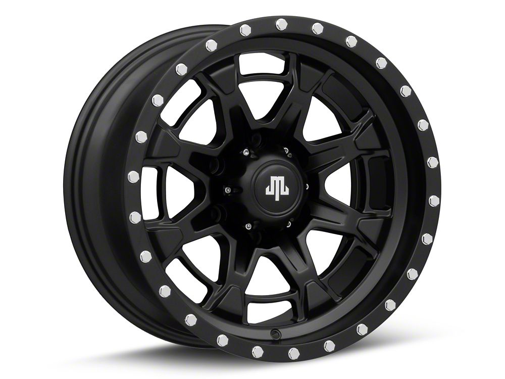 Mammoth Rims Mammoth Split 16 Satin Black 6-Lug Wheel; 17x9; -12mm Offset (03-09 4R ...