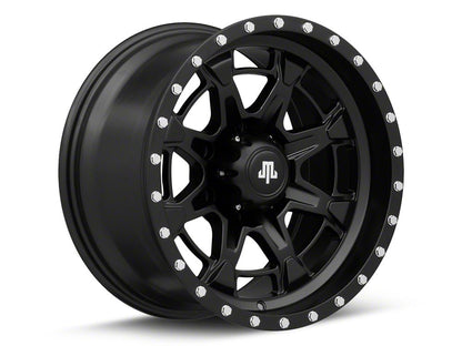 Mammoth Split 16 Satin Black 6-Lug Wheel; 17x9; -12mm Offset (10-24 4Runner)