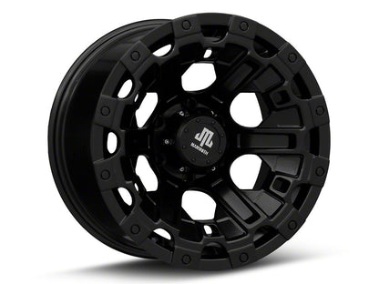 Mammoth Goliath Satin Black 6-Lug Wheel; 17x9.5; -18mm Offset (10-24 4Runner)