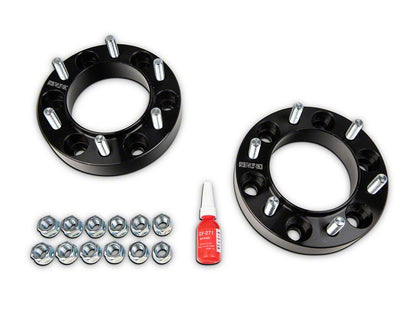 Mammoth 1.25-Inch Billet 6-Lug Wheel Spacers; Black (03-24 4Runner)