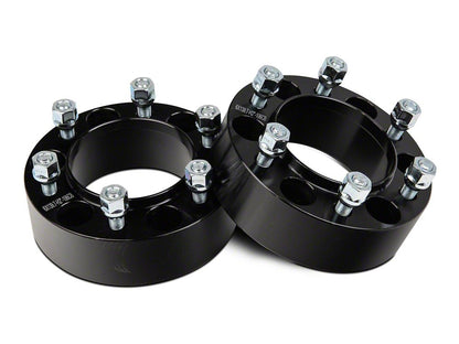 Mammoth 1.50-Inch Billet 6-Lug Wheel Spacers; Black (03-24 4Runner)
