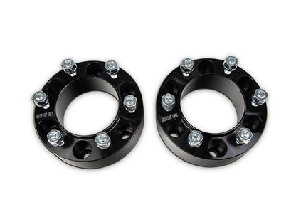Mammoth 2-Inch Billet 6-Lug Wheel Spacers; Black (03-24 4Runner)