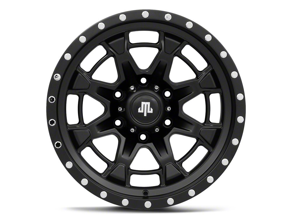 Mammoth Split 16 Satin Black 6-Lug Wheel; 17x9; -12mm Offset (16-23 Tacoma)