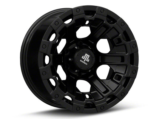 Mammoth Goliath Satin Black 6-Lug Wheel; 17x9.5; -18mm Offset (05-15 Tacoma)