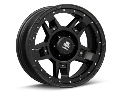 Mammoth Cliff Hanger Matte Black 6-Lug Wheel; 17x8.5; -6mm Offset (05-15 Tacoma)