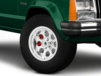 Mammoth 8 Aluminum Polished Wheel; 15x10; -44mm Offset (84-01 Jeep Cherokee XJ)