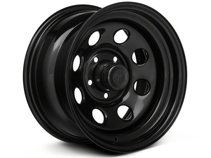 Mammoth 8 Black Steel Wheel; 15x10; -45mm Offset (84-01 Jeep Cherokee XJ)