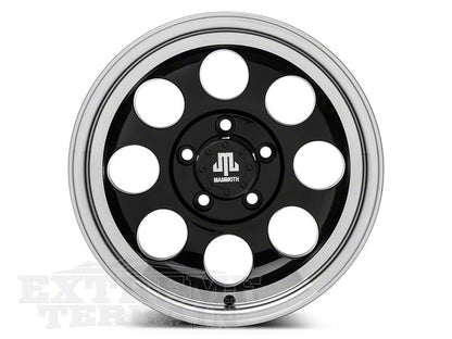 Mammoth 8 Black Wheel; 15x8; -19mm Offset (84-01 Jeep Cherokee XJ)
