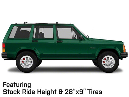Mammoth 8 Simulated Beadlock Style Polished Wheel; 15x8; -19mm Offset (84-01 Jeep Cherokee XJ)