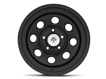 Mammoth 8 Steel Matte Black Wheel; 15x8; -19mm Offset (84-01 Jeep Cherokee XJ)