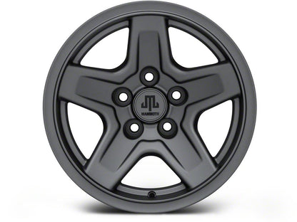 Mammoth Boulder Charcoal Wheel; 15x8; -19mm Offset (84-01 Jeep Cherokee XJ)
