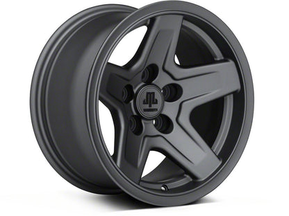 Mammoth Boulder Charcoal Wheel; 15x8; -19mm Offset (84-01 Jeep Cherokee XJ)