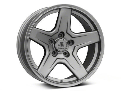 Mammoth Boulder Charcoal Wheel; 17x9; -6mm Offset (84-01 Jeep Cherokee XJ)