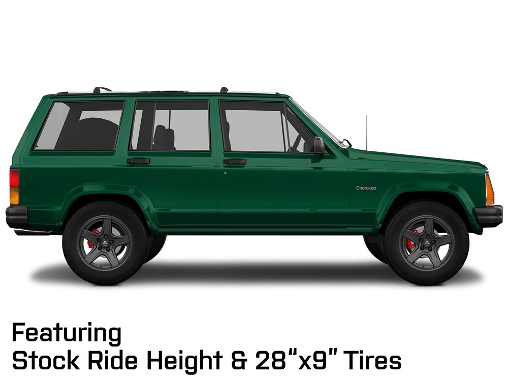 Mammoth Boulder Matte Black Wheel; 17x9; -6mm Offset (84-01 Jeep Cherokee XJ)