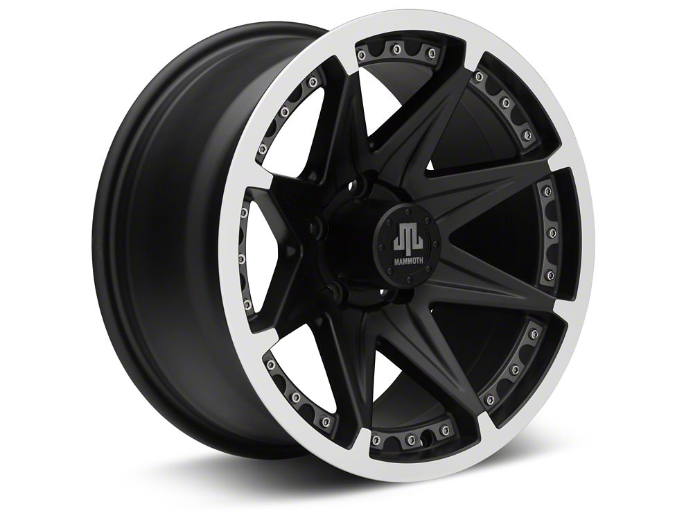 Mammoth Type 88 Black Wheel; 16x8; 0mm Offset (84-01 Jeep Cherokee XJ)