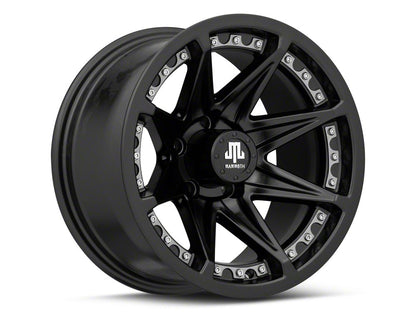Mammoth Type 88 Matte Black Wheel; 15x8; -20mm Offset (84-01 Jeep Cherokee XJ)